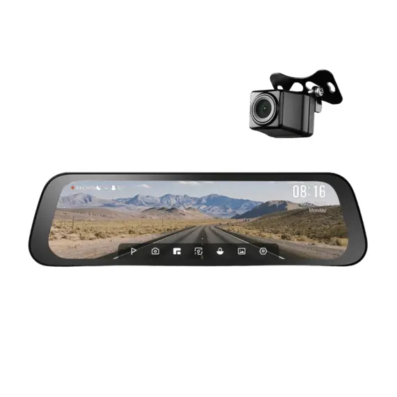 5 - 70mai Rearview Dash Cam S500 Touch Screen, Black