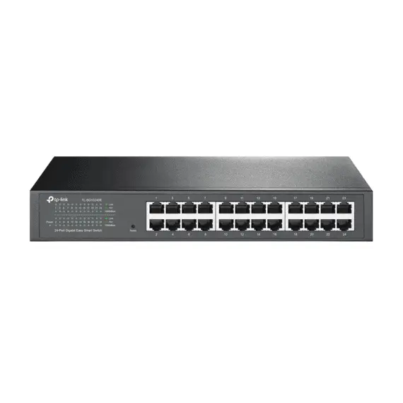 24-Port Gigabit Easy Smart Switch TP-LINK "TL-SG1024DE" metal case, 13"...