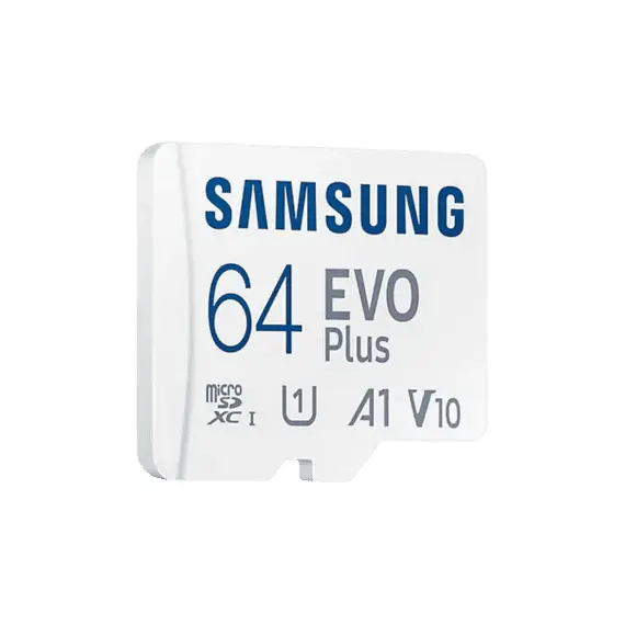 10 - .64GB MicroSD (Class 10). UHS-I (U1)+SD adapter, Samsung EVO Plus...