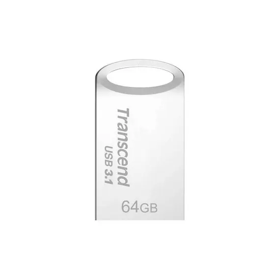 9 - 64GB USB3.1 Flash Drive Transcend "JetFlash 710S", Silver, Metal...