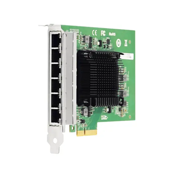 PCI-e Intel Server Adapter Intel I350AM4, 6 Copper Port 1Gbps 8838