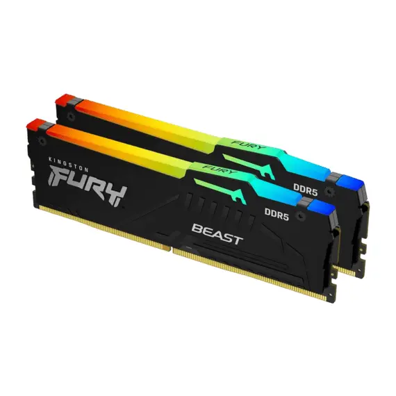 4 - 64GB DDR5-6000MHz Kingston FURY Beast RGB (Kit of 2x32GB)...