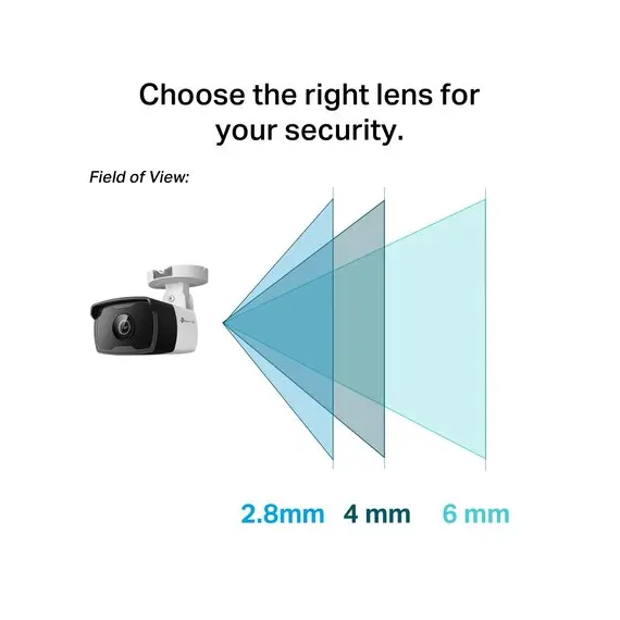 6 - TP-Link Bullet Outdoor Network Camera "VIGI C330I", 4mm, 3MP, PoE, IP67