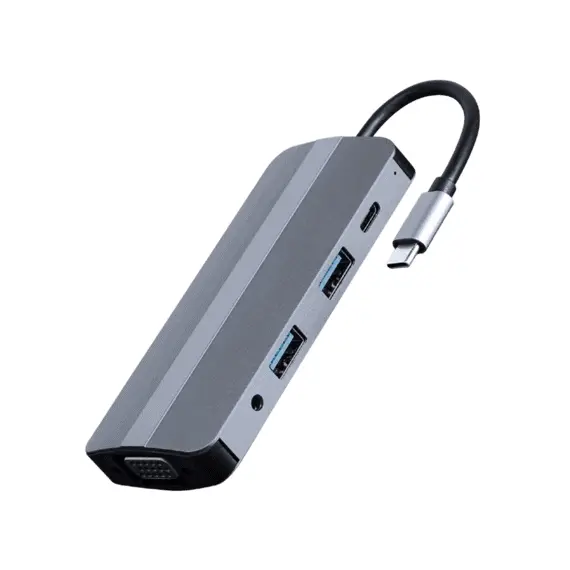 3 - Docking Station Gembird A-CM-COMBO8-02, USB3.1, USB-C, USB2.0, HDMI,...
