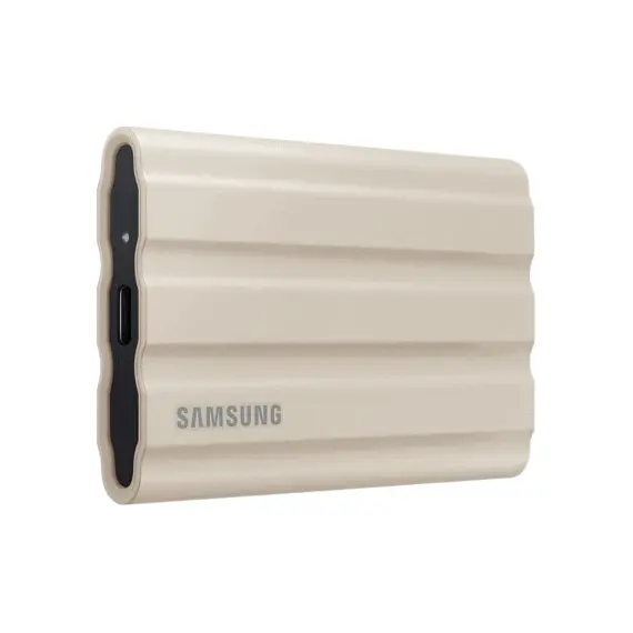 2 - 1.0TB Samsung Portable SSD T7 Shield Beige, USB-C 3.1 (88x59x13mm,...