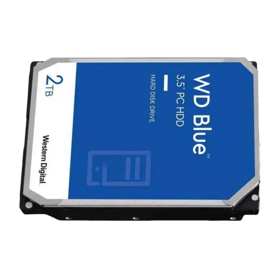 2 - 3.5" HDD 2.0TB -SATA- 64MB Western Digital "Blue (WD20EARZ)"