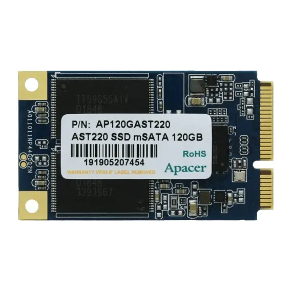 2 - .mSATA SSD 120GB Apacer "AP120GAST220-1" [R/W:540/520MB/s, 85/86K...