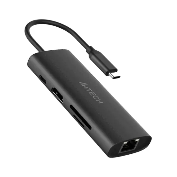 Docking Station A4Tech 8-IN-1, HDMI, USB3.0, USB2.0, 2xUSB-C, SD, MicroSD,...