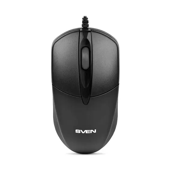 Mouse SVEN RX-112, 1000 dpi, 3 buttons, Ambidextrous, 88g., 1.5m, USB, Black...