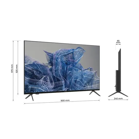 15 - 40" LED SMART TV KIVI 40F750NB, 1920x1080 FHD, Android TV, Black