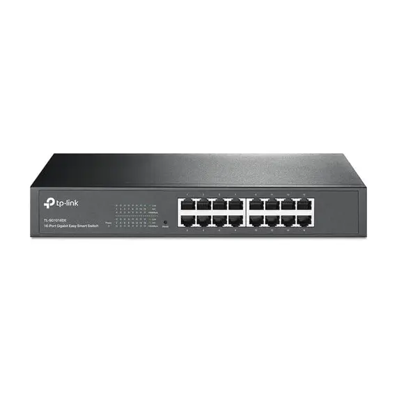 5 - 16-Port Gigabit Easy Smart Switch TP-LINK "TL-SG1016DE" metal case,...