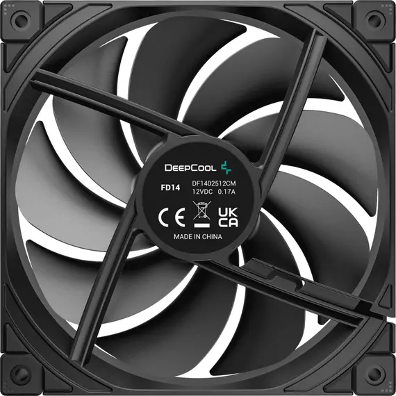2 - PC Case Fan Deepcool FD14, 140x140x25mm, ≤25.6 dB, 84,8CFM,...