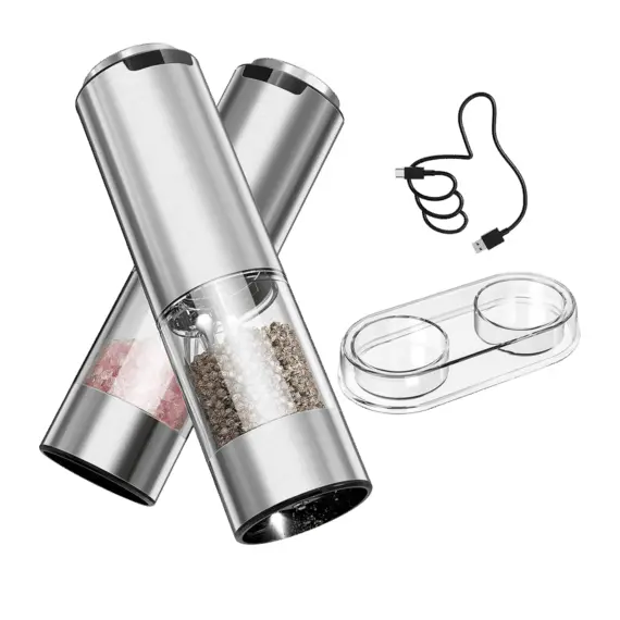 Electric salt and pepper shaker Circle Joy KYMQ-33A-H-BS 5331