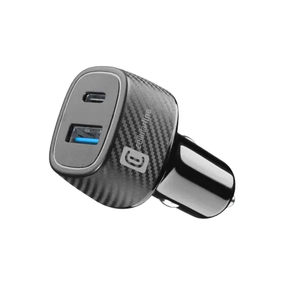 4 - Car Charger Cellular,Dual Kit 18W+ PD 30W, Black