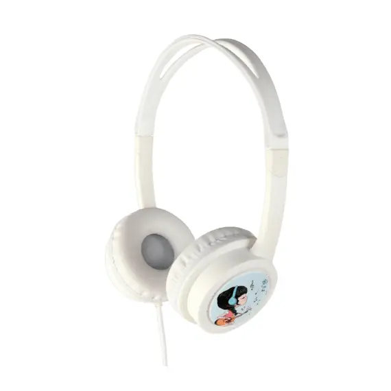 3 - Kids headphones with volume limiter, White, Gembird, MHP-JR-W