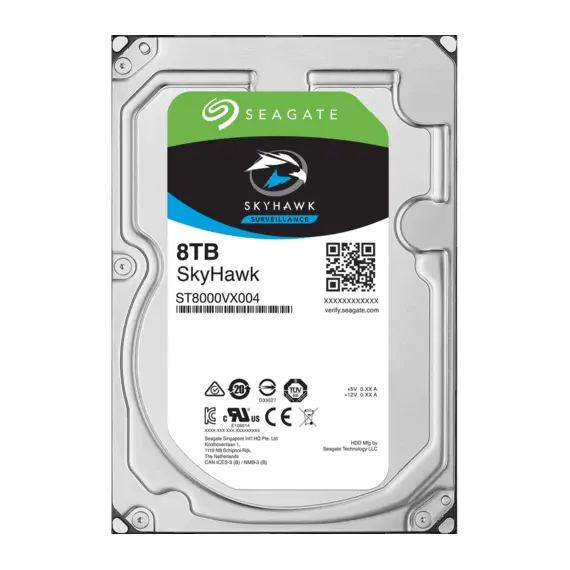 4 - 3.5" HDD 8.0TB-SATA-256MB Seagate " SkyHawk Surveillance...