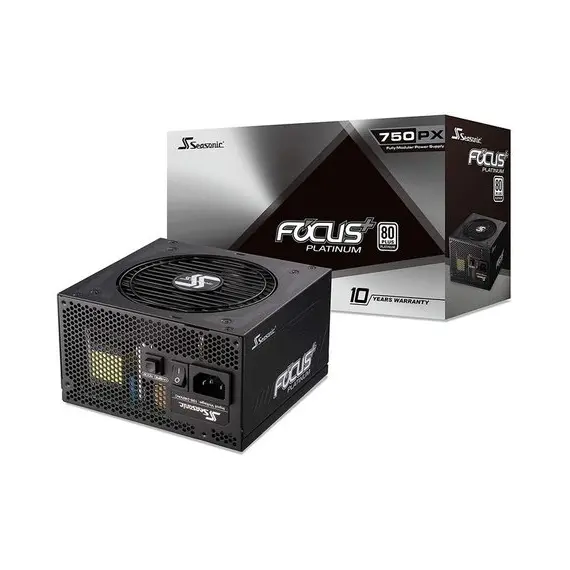 10 - Power Supply ATX 750W Seasonic Focus PX-750 80+ Platinum, 120mm, Full...