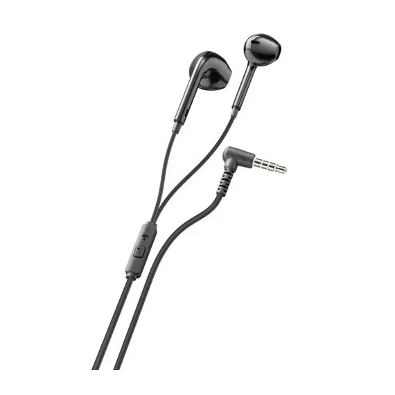 3 - Ploos capsule earphone with mic, Black