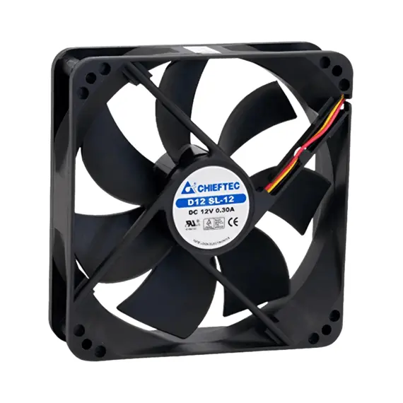 PC Case Fan Chieftec AF-1225S, 120x120x25 mm, 24-27 dB, 1350RPM, 55 CFM,...