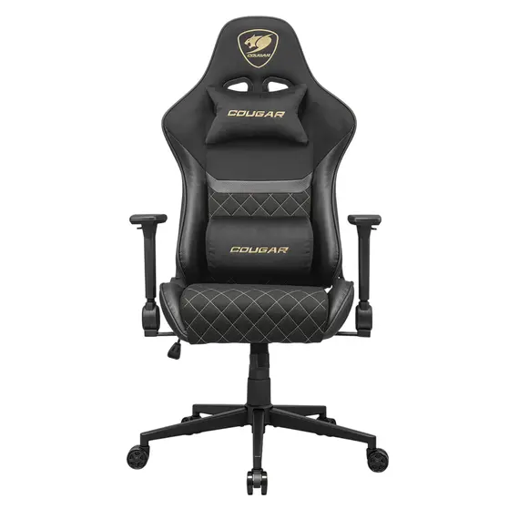 Gaming Chair Cougar Armor One V2 GOLD F Black/Gold, User max load up to 120kg...