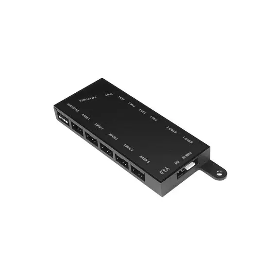 16 - Fan Hub Gamemax Controller v3.0, 5 ports, 2 strips(3-pin), up to 24W,...