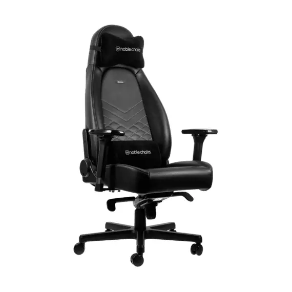 4 - Gaming Chair Noble Icon NBL-ICN-PU-BPW Black/White, User max load up...