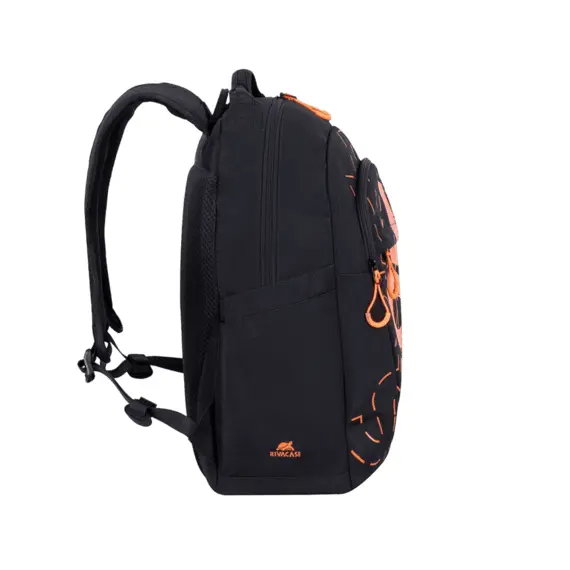 22 - Backpack Rivacase 5430, for Laptop 15,6" & City bags, Black/Orange
