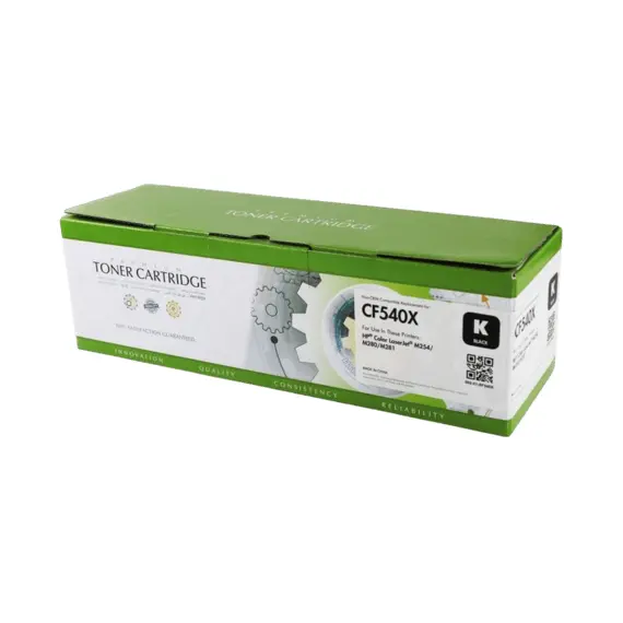 2 - Laser Cartridge for HP CF540X Black Compatible SCC 002-01-SF540X