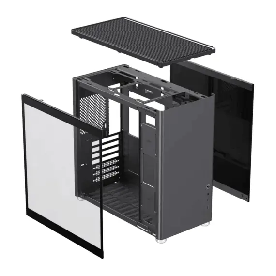 5 - Case ATX GAMEMAX Spark Pro, w/o PSU, 0.8/0.6mm, Front Metal, Dual...