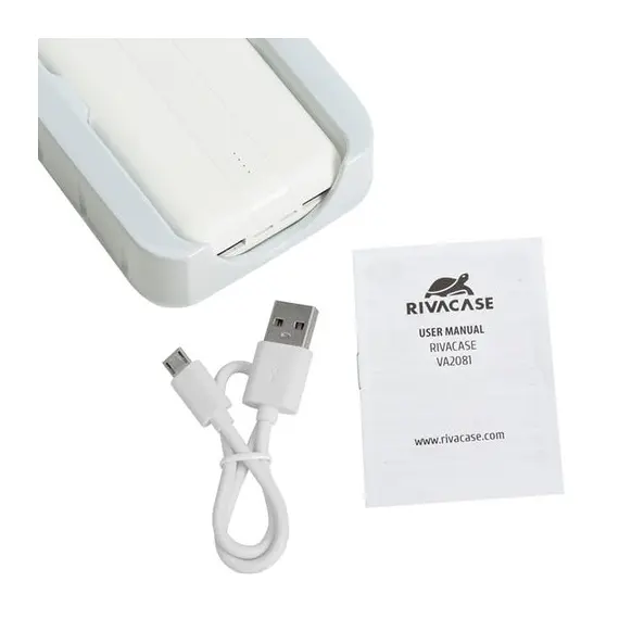 7 - Power Bank Rivacase 20000 mAh, VA2081, White