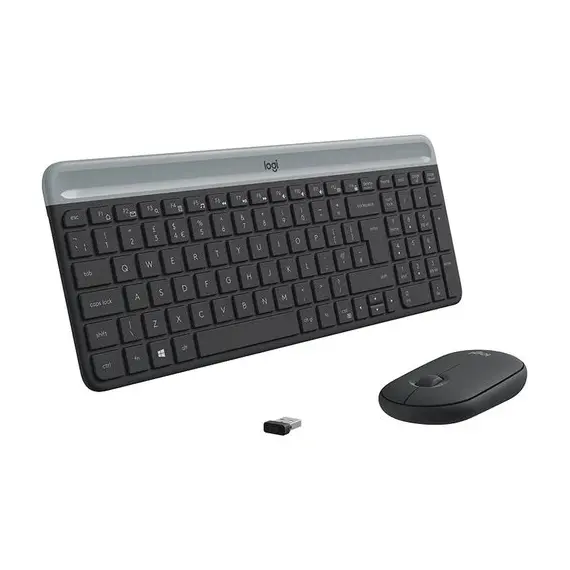 4 - Wireless Keyboard & Mouse Logitech MK470, Compact, Ultra thin,...