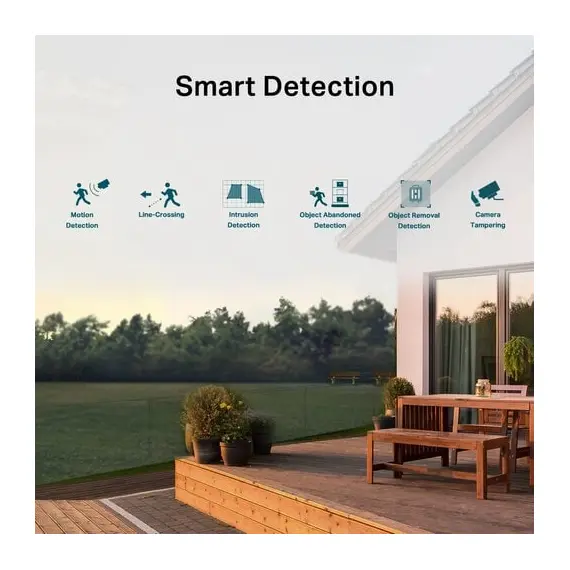 2 - TP-Link Bullet Outdoor Network Camera "VIGI C340-W", 4mm, 4MP, Wi-Fi,...