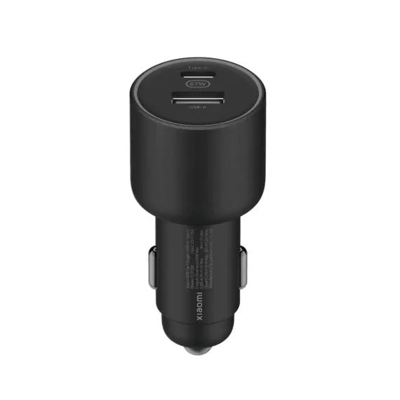 3 - Xiaomi MI 67W Car charger Dual Port (USB-A + Type-C)