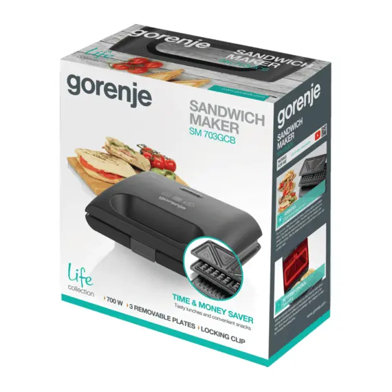 2 - Toaster Sandwich Gorenje SM703GCB