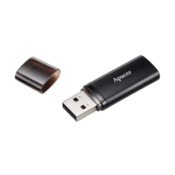 16GB USB3.1 Flash Drive Apacer "AH25B", Black, Matte Metal, Classic Cap...
