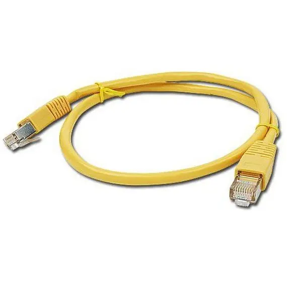 5 - 0.5m, FTP Patch Cord Yellow, PP22-0.5M/Y, Cat.5E, Cablexpert, molded...