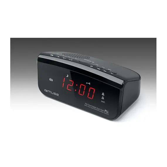 4 - MUSE M-12 CR, Tuner FM, Clocks, Black