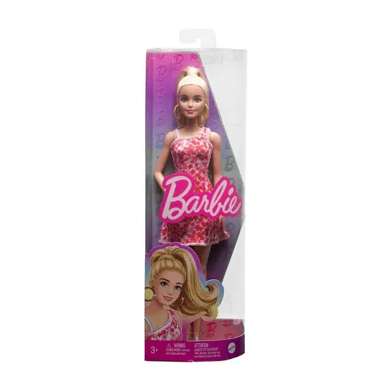 HJT02 Papușa Barbie “Fashionista în rochie cu model floral” 37675