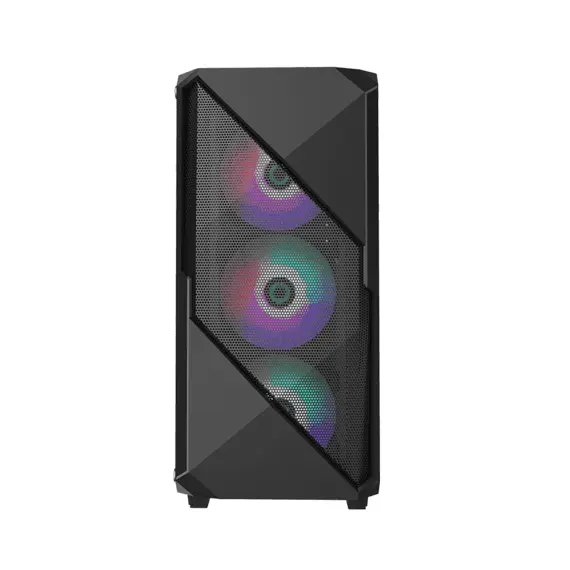 4 - Case ATX GAMEMAX Revolt, w/o PSU, 0.5mm, 4x120mm ARGB. ARGB HUB,...