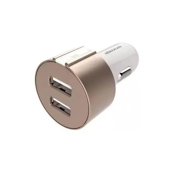 3 - Car Charger Nillkin, Vigor, 3.4A, Gold