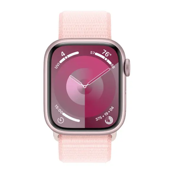 4 - Apple Watch Series 9 GPS, 41mm Pink Aluminium Case with Light Pink...