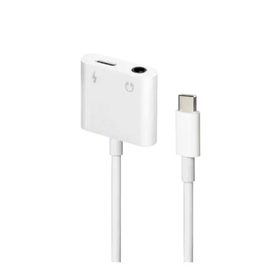 2 - Audio adapter Type-C male /4-pin*3.5 mm socket & Type-C socket,...