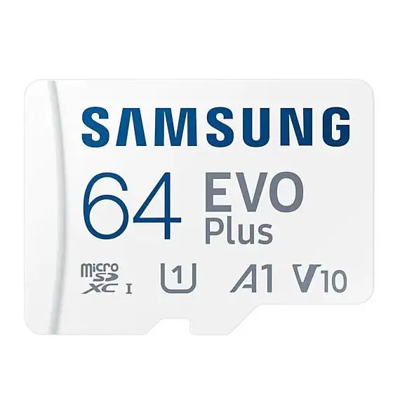 2 - .64GB MicroSD (Class 10). UHS-I (U1)+SD adapter, Samsung EVO Plus...