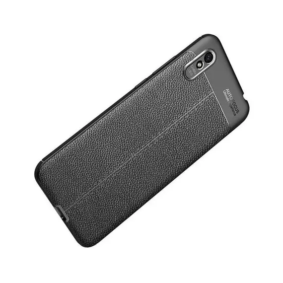 5 - Xcover husa p/u Xiaomi RedMi 9A, Leather, Black