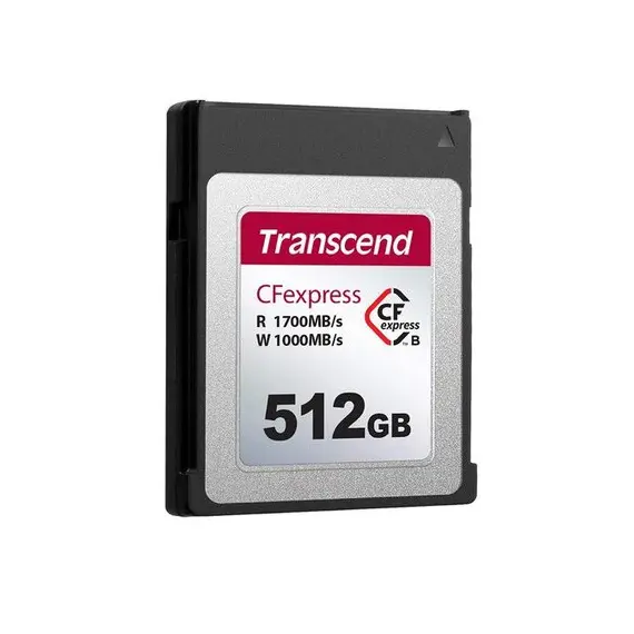 2 - 512GB CFexpress 2.0 Type B (PCIe 3.0 x2, NVMe 1.3), Transcend...