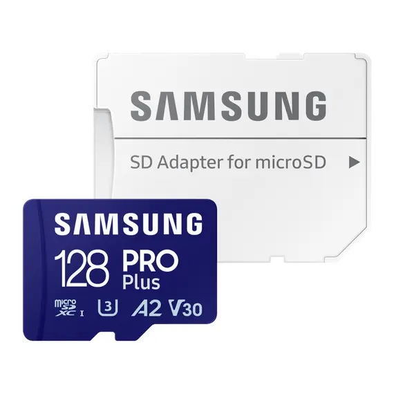9 - .128GB MicroSD (Class 10) UHS-I (U3)+SD adapter, Samsung PRO Plus...