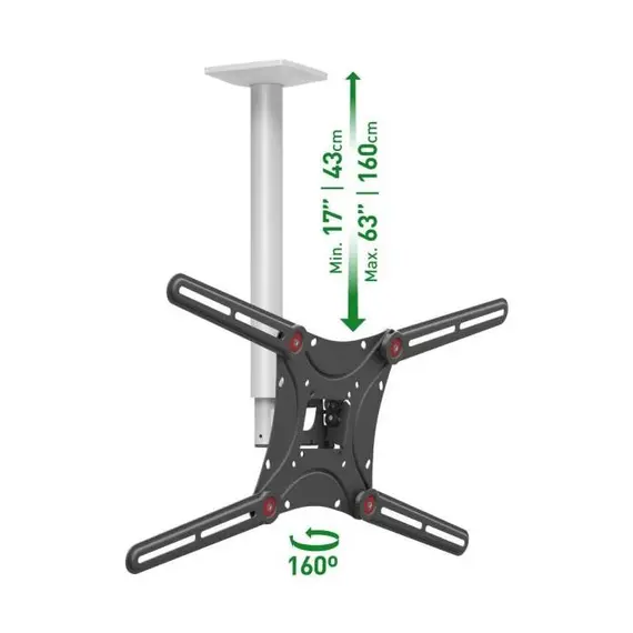 3 - Ceiling Mount Barkan ''4500L'' White/Black 13"-75" Full Motion,...