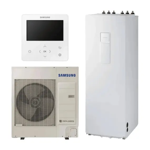 3 - A2W Heat Pump Samsung EHS Split Tank Integrated 9kW, R32, Single-Phase