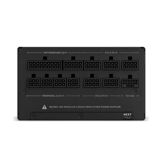 2 - Power Supply ATX 1000W NZXT C1000, 80+ Gold, 135 mm fan, Active PFC,...