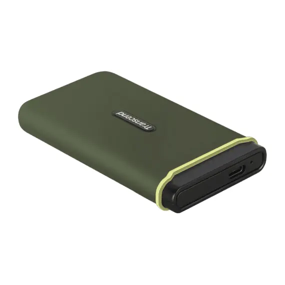 3 - 2.0TB Transcend Portable SSD ESD380C Military Green, USB-C 3.2...